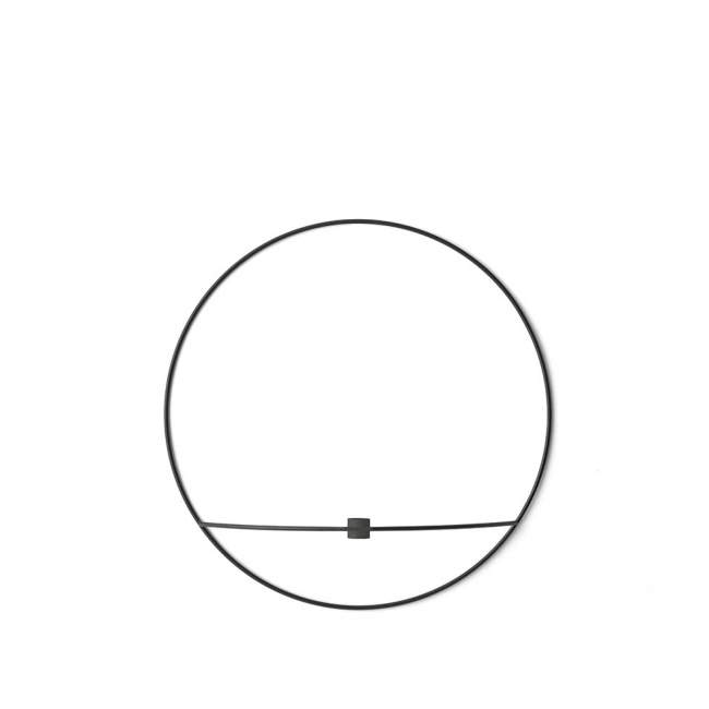 Świecznik Menu POV okrągły Ø 44 cm, czarny