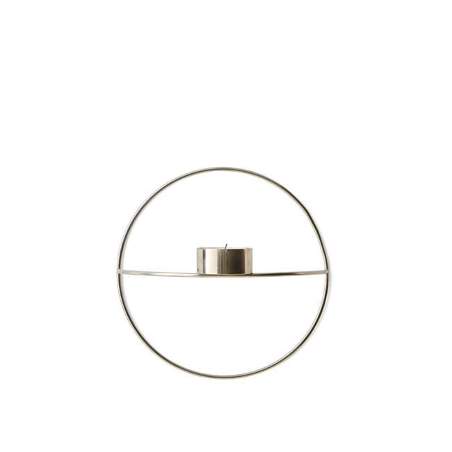 Świecznik na tealight Menu POV okrągły Ø 20 cm, srebrny
