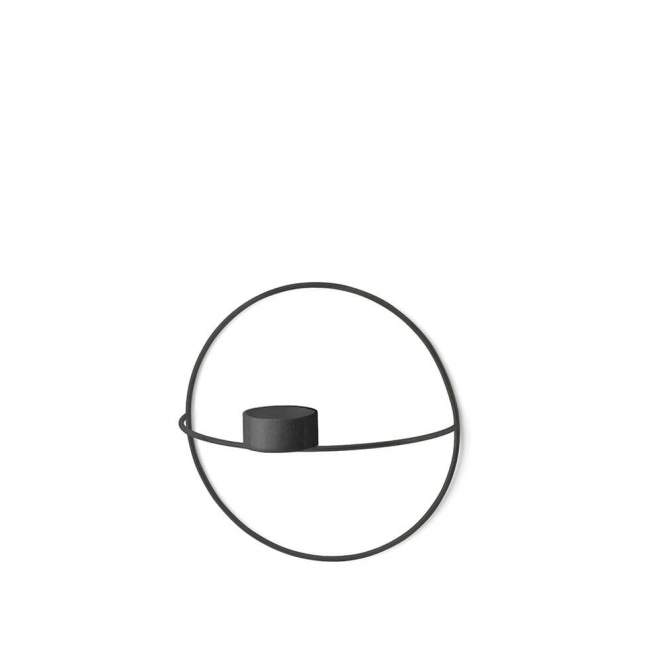 Świecznik na tealight Menu POV okrągły Ø 20 cm, czarny
