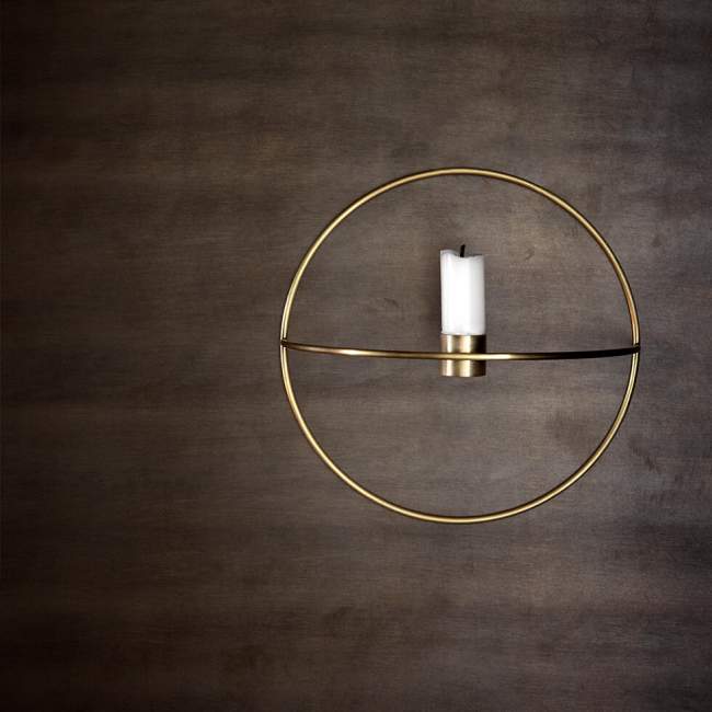 Świecznik na tealight Menu POV okrągły Ø 20 cm, złoty