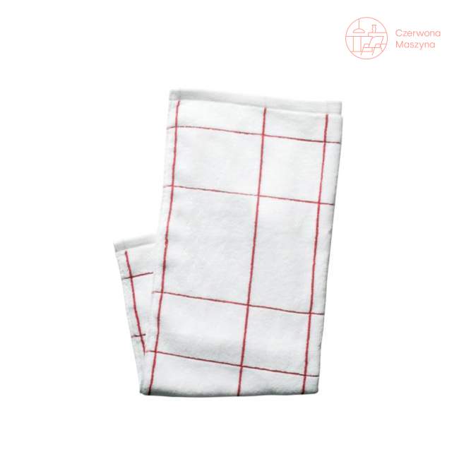 Dwa ręczniki czerwono-białe Sagaform Wellness