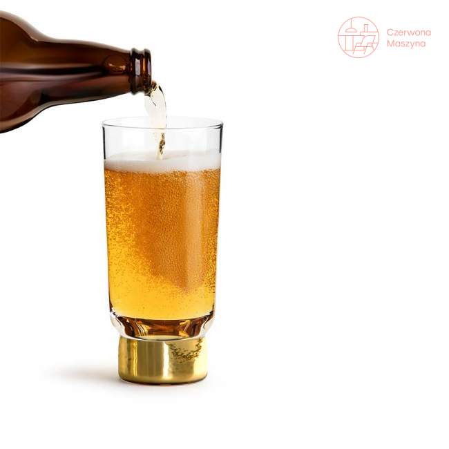 2 szklanki do piwa Sagaform Club 330 ml, złote
