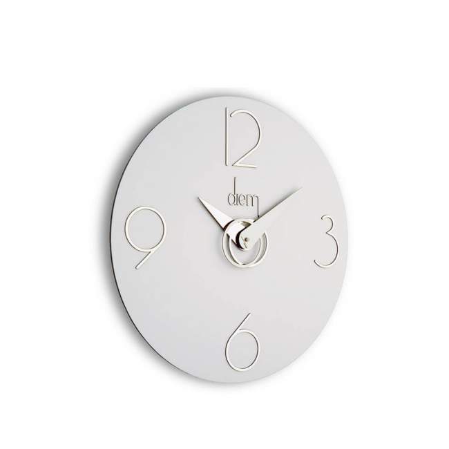 Zegar ścienny Incantesimo Design Diem Ø 40 cm, white