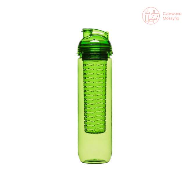 Butelka z pojemnikiem na owoce/lód Sagaform Fresh 0,8 l, zielona