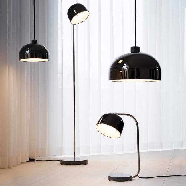 Lampa wisząca Normann Copenhagen Grant Ø 23 cm, czarna
