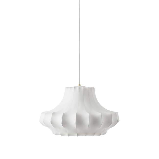 Lampa wisząca Normann Copenhagen Phantom M, biała, Ø 80 cm