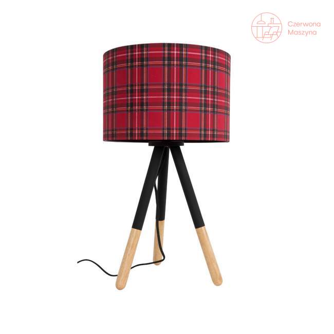 Lampa stołowa Zuiver Highland, szkocka kratka