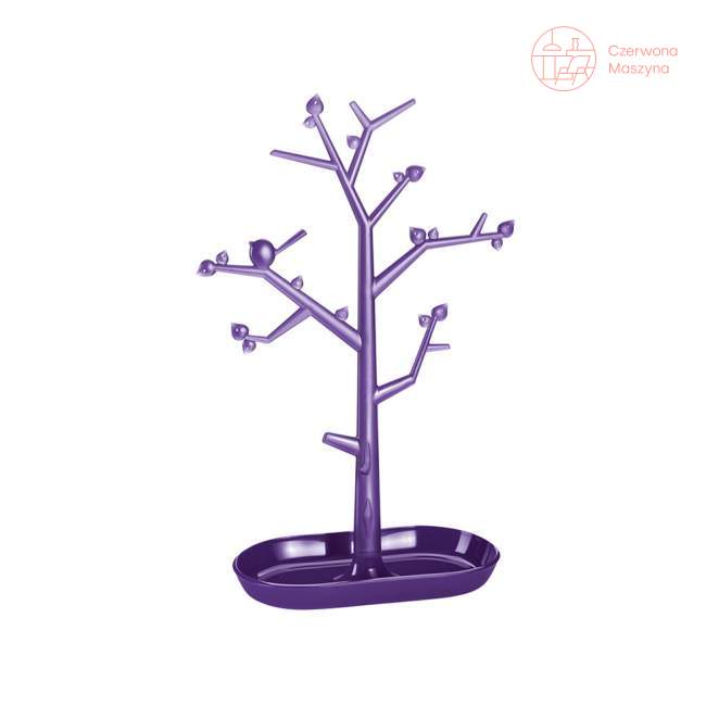 Drzewko na biżuterię Koziol Pi:P 43,5 cm, fioletowe