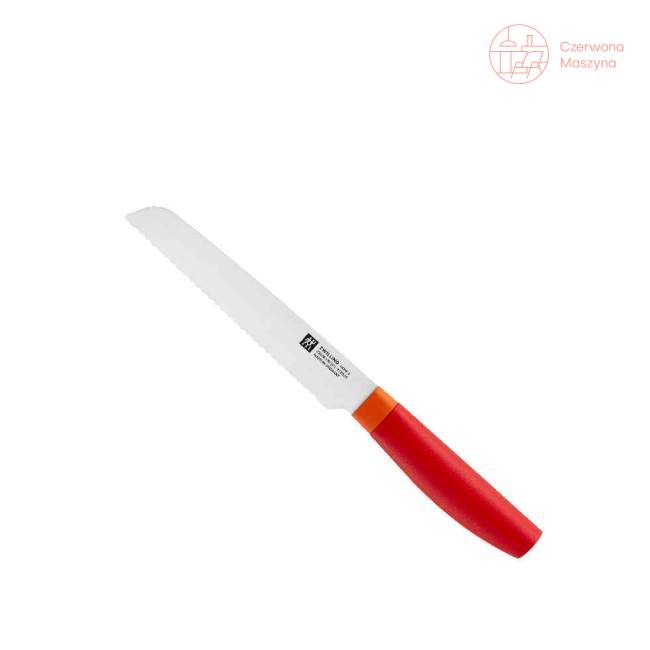 Nóż uniwersalny z ząbkami Zwilling Now S, 13 cm, czerwony