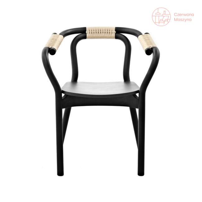 Krzesło Normann Copenhagen Knot czarno-kremowe