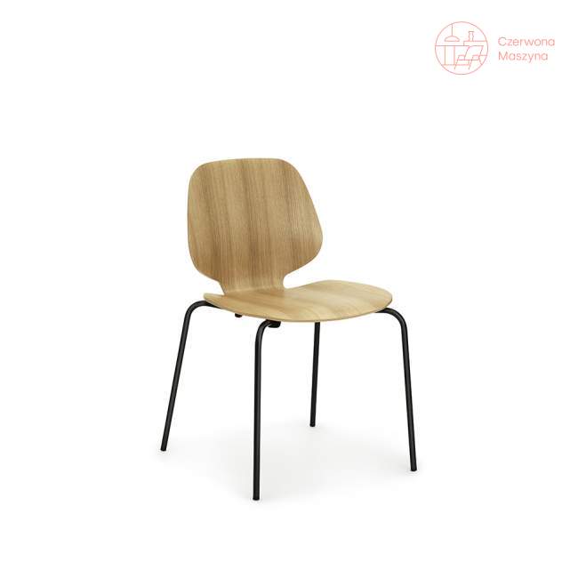 Krzesło Normann Copenhagen My Chair dąb, z czarnymi nogami