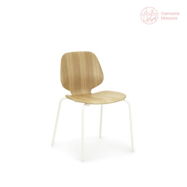 Krzesło Normann Copenhagen My Chair dąb, z białymi nogami