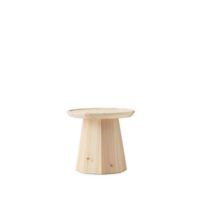 Stolik pomocniczy Normann Copenhagen Pine Ø 45 cm, jasne drewno
