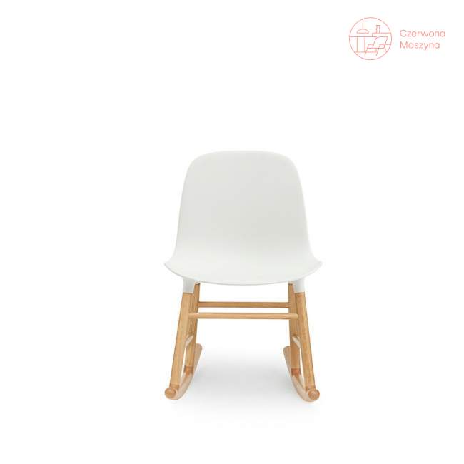 Krzesło bujane Normann Copenhagen Form dąb, białe