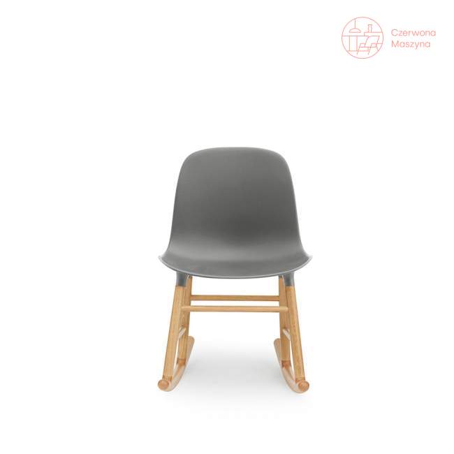 Krzesło bujane Normann Copenhagen Form dąb, szare