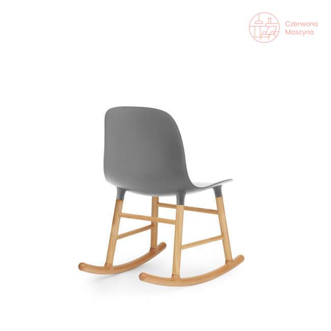 Krzesło bujane Normann Copenhagen Form dąb, szare