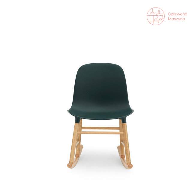 Krzesło bujane Normann Copenhagen Form dąb, zielone
