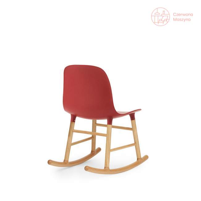 Krzesło bujane Normann Copenhagen Form dąb, czerwone