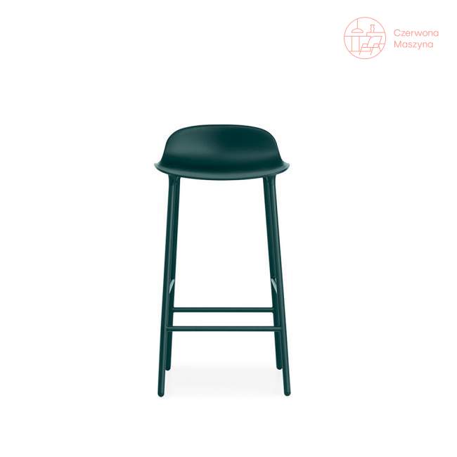 Krzesło barowe Normann Copenhagen Form 65 cm stal, zielone