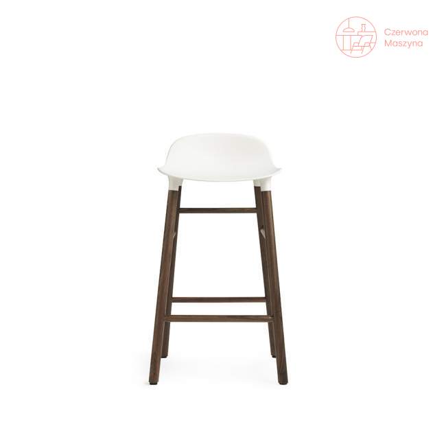 Krzesło barowe Normann Copenhagen Form 65 cm orzech, białe