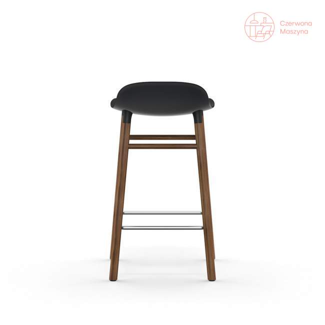 Krzesło barowe Normann Copenhagen Form 65 cm orzech, czarne