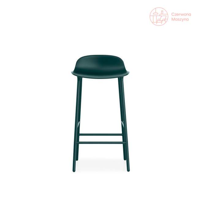 Krzesło barowe Normann Copenhagen Form 75 cm stal, zielone