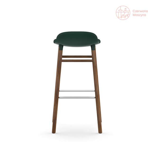 Krzesło barowe Normann Copenhagen Form 75 cm orzech, zielone