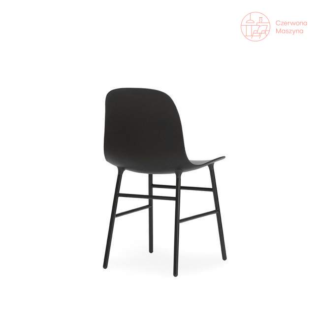 Krzesło Normann Copenhagen Form stal, czarne