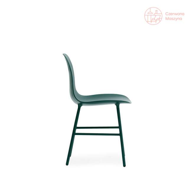 Krzesło Normann Copenhagen Form stal, zielone