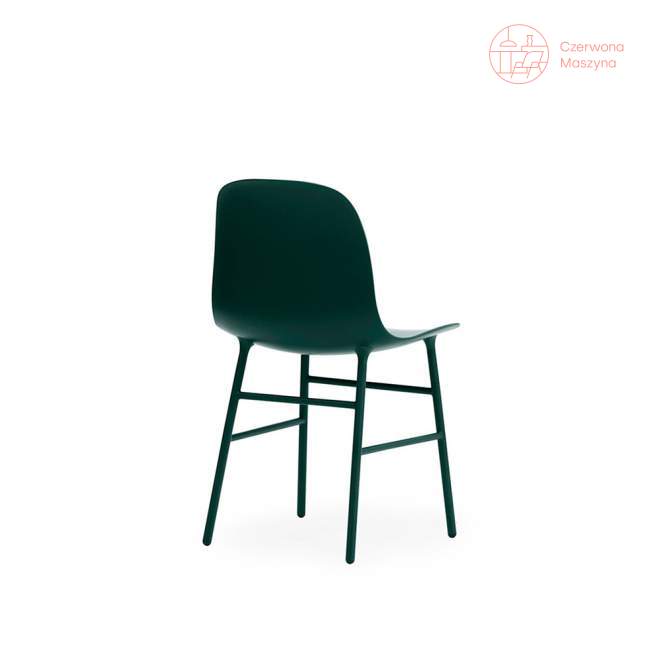 Krzesło Normann Copenhagen Form stal, zielone