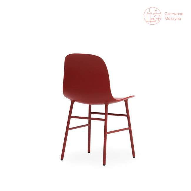 Krzesło Normann Copenhagen Form stal, czerwone