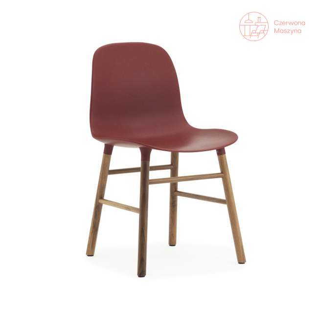 Krzesło Normann Copenhagen Form orzech, bordowe