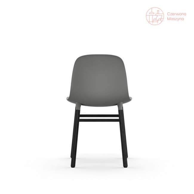 Krzesło Normann Copenhagen Form, szare z czarnymi nogami