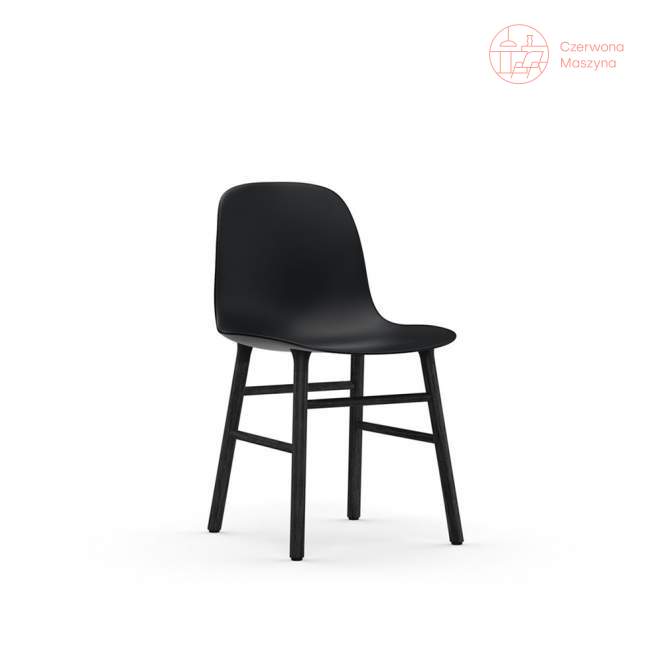 Krzesło Normann Copenhagen Form, czarne z czarnymi nogami