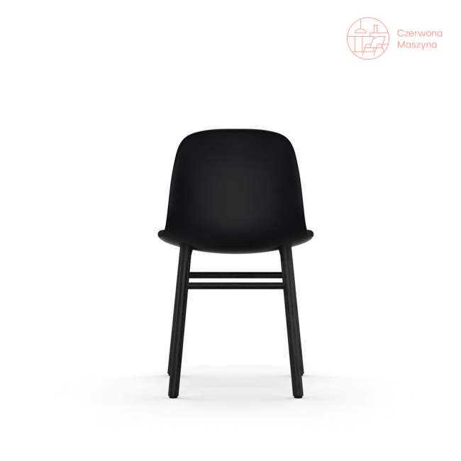 Krzesło Normann Copenhagen Form, czarne z czarnymi nogami