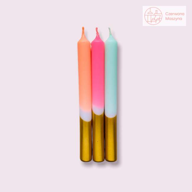 Zestaw świeczek Pink Stories Dip Dye X-Mas Xmas Fireworks