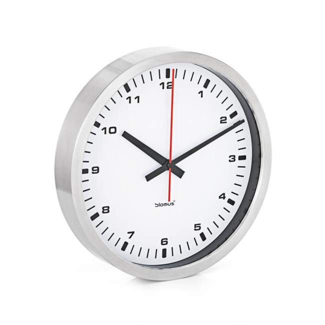 Zegar ścienny Blomus Era Ø 30 cm biały