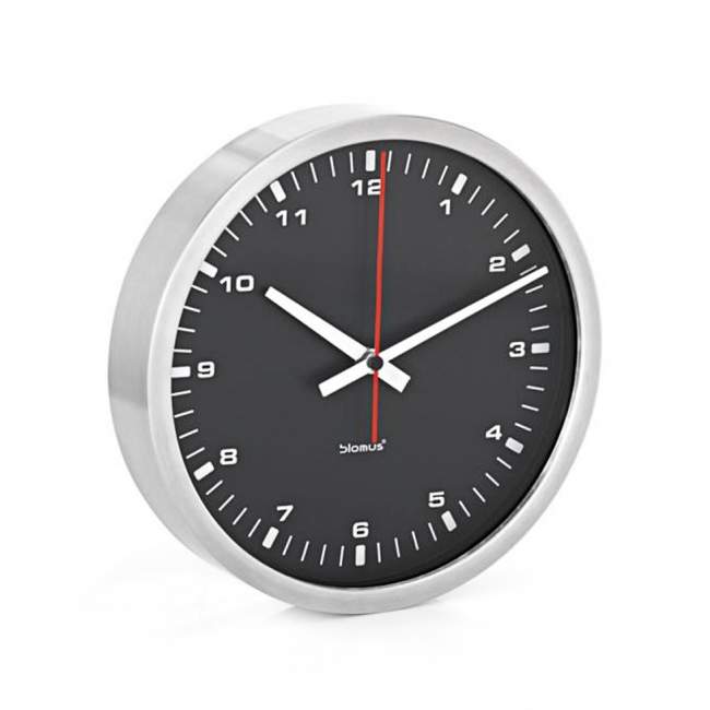Zegar ścienny Blomus Era Ø 24 cm czarny