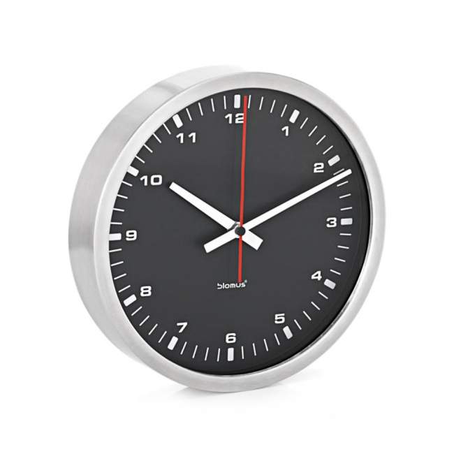 Zegar ścienny Blomus Era Ø 30 cm czarny