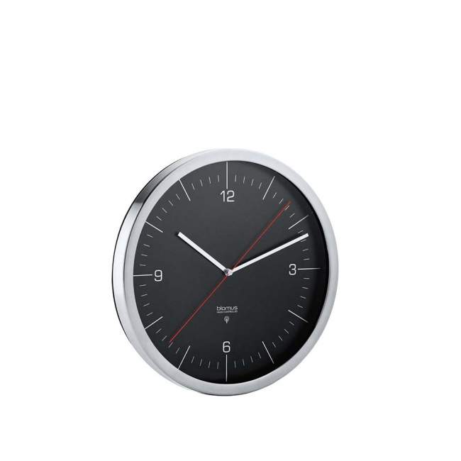 Zegar ścienny kontrolowany radiowo Blomus Crono Ø 24 cm, czarny