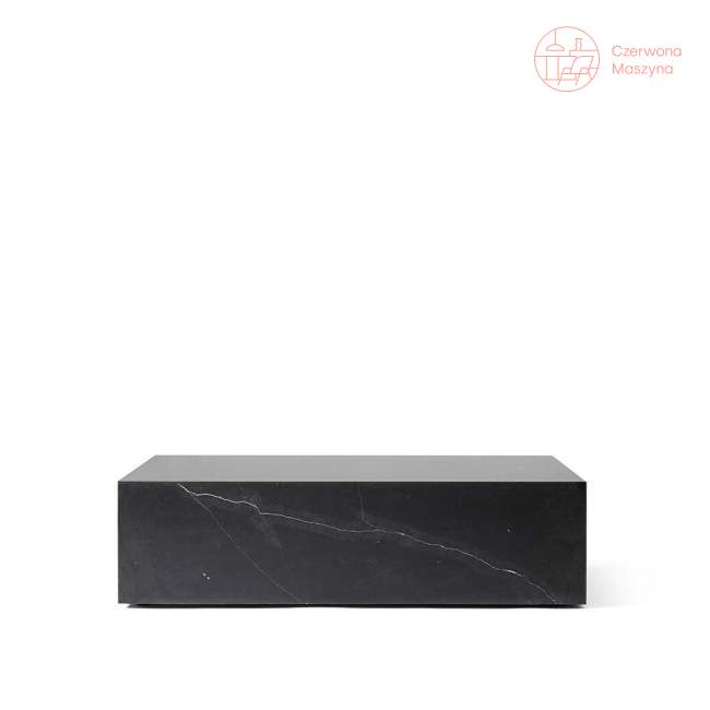 Stolik marmurowy Menu Plinth 100 x 60 x 27 cm, czarny
