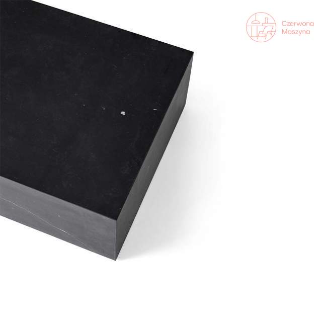 Stolik marmurowy Menu Plinth 100 x 60 x 27 cm, czarny