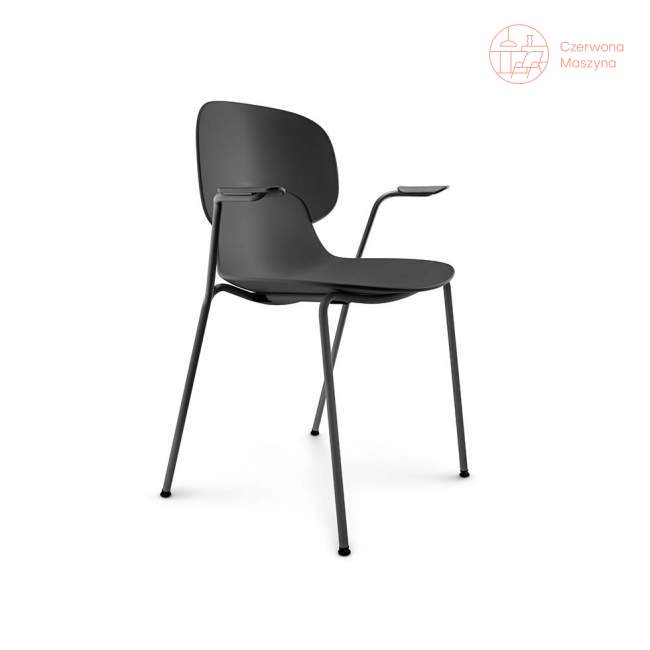 Krzesło do jadalni z podłokietnikami Eva Solo Combo, 45 cm, black