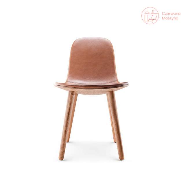 Krzesło Eva Solo Abalone, 45 cm, oiled oak / cognac leather