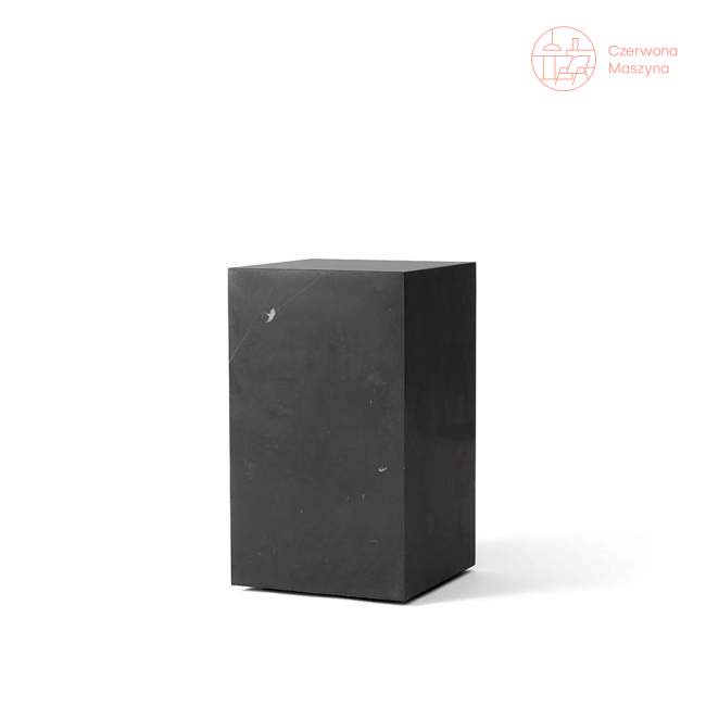 Stolik marmurowy Menu Plinth 30 x 30 x 51 cm, czarny