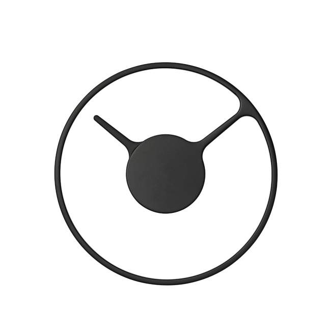 Zegar ścienny Stelton Time Ø 22 cm, czarny