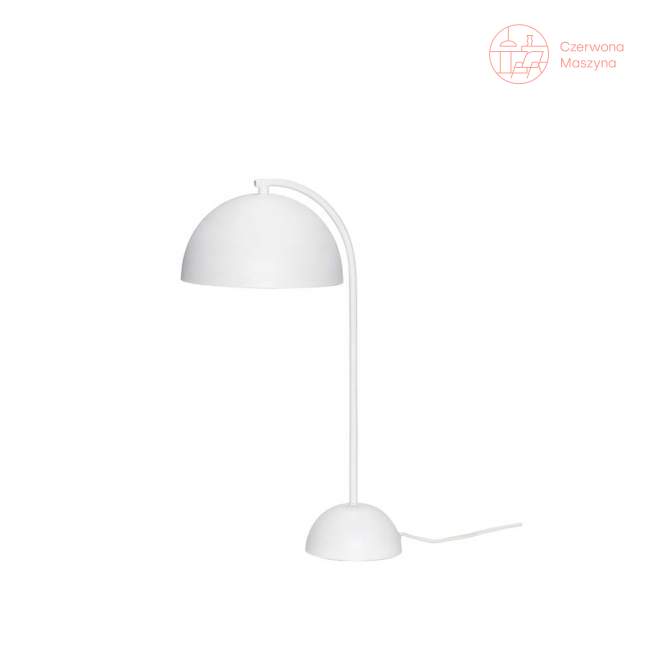 Lampa na biurko Hübsch Semisphere, biała