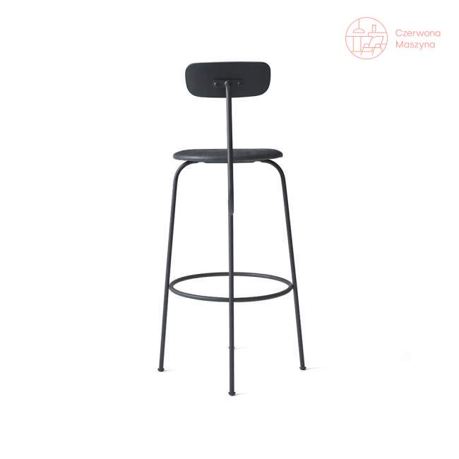 Krzesło barowe Menu Afteroom skóra Soerensen 102 cm, czarne