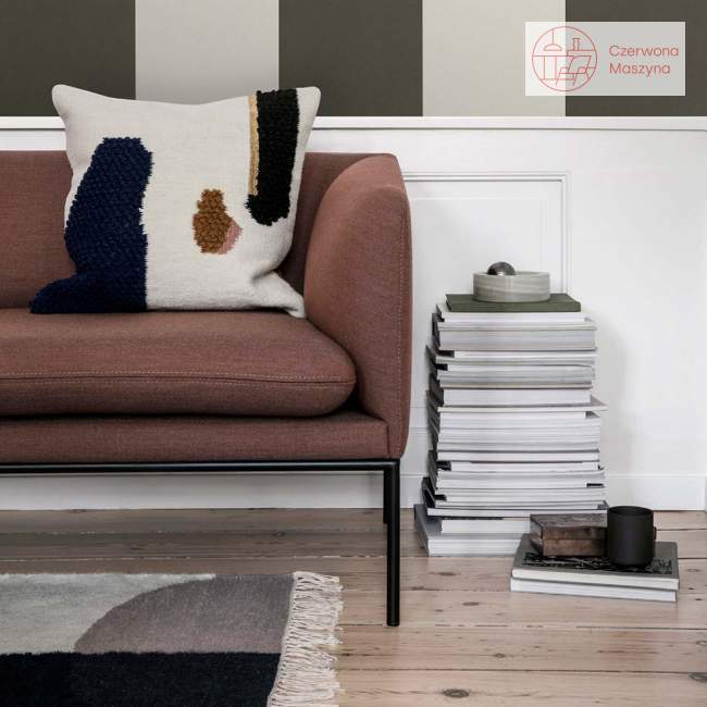 Sofa 2-osobowa ferm Living Turn Wool light grey / dark grey