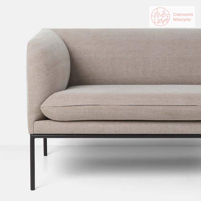 Sofa 3-osobowa ferm Living Turn Cotton light grey / dark grey
